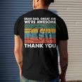 Dear Dad Great Job Were Awesome Thank You Father Men's Back Print T-shirt Gifts for Him