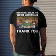 Dear Dad Great Job Were Awesome Thank You Men's Back Print T-shirt Gifts for Him