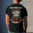 December Guy I Have 3 Sides December Guy Birthday Men's T-Shirt Back Print Gifts for Him