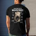 Dogs 365 Anatomy Of A Soft Coated Wheaten Terrier Dog Men's Back Print T-shirt Gifts for Him
