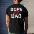 Dope Ass Dad Fathers Day Matching Family Men's Back Print T-shirt Gifts for Him