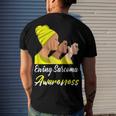 Ewings Sarcoma Awareness Yellow Women Ewings Sarcoma Ewings Sarcoma Awareness Men's Crewneck Short Sleeve Back Print T-shirt Gifts for Him