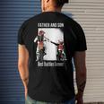 Father And Son Best Buddies Forever Fist Bump Dirt Bike Men's Back Print T-shirt Gifts for Him