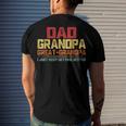 Fathers Day From Grandkids Dad Grandpa Great Grandpa Men's T-shirt Back Print Gifts for Him