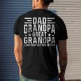 Mens Fathers Day From Grandkids Dad Grandpa Great Grandpa Men's T-shirt Back Print Gifts for Him