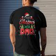 First Christmas As A Dad Santa Hat Ugly Xmas Men's Back Print T-shirt Gifts for Him