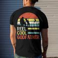 Fishing Reel Cool Godfather V3 Men's Crewneck Short Sleeve Back Print T-shirt Gifts for Him