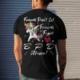 Friends Dont Let Friends Fight Borderline Personality Disorder Bpd Alone Unicorn Grey Ribbon Borderline Personality Disorder Bpd Awareness Men's Crewneck Short Sleeve Back Print T-shirt Gifts for Him