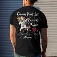 Friends Dont Let Friends Fight Limb Loss Alone Unicorn Grey Ribbon Limb Loss Limb Loss Awareness Men's Crewneck Short Sleeve Back Print T-shirt Gifts for Him