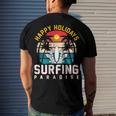 Funny Enjoy The Summer Holiday Summer Surfing Paradise Men's Crewneck Short Sleeve Back Print T-shirt Gifts for Him