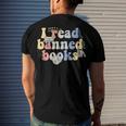 Funny I Read Banned Books Lovers Books Men's Crewneck Short Sleeve Back Print T-shirt Gifts for Him