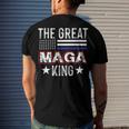 Funny The Great Maga King Trump 2022 Amp 2024 Men's Crewneck Short Sleeve Back Print T-shirt Gifts for Him