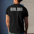 Girl Dad Fathers Day From Daughter Baby Girl Raglan Baseball Tee Men's Back Print T-shirt Gifts for Him