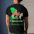 Glaucoma Awareness Green Women Glaucoma Glaucoma Awareness Men's Crewneck Short Sleeve Back Print T-shirt Gifts for Him