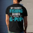 Gpop Grandpa Fishing My Favorite Fishing Buddy Calls Me Gpop Men's T-Shirt Back Print Gifts for Him