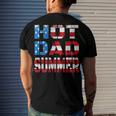 Hot Dad Summer American Flag 4Th Of July Independence Day Men's T-shirt Back Print Gifts for Him