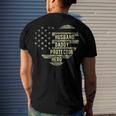 Mens Mens Husband Daddy Protector Heart Camoflage Fathers Day Men's Back Print T-shirt Gifts for Him