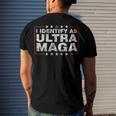 I Identify As Ultra Maga Support Great Maga King 2024 Men's T-shirt Back Print Gifts for Him