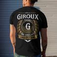 Its A Giroux Thing You Wouldnt Understand Name Men's T-shirt Back Print Gifts for Him