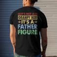 Mens Its Not A Grampy Bod Its A Father Figure Fathers Day Men's Back Print T-shirt Gifts for Him