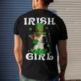 Jack Russell Terrier Patricks Day For Dog Lovers Men's Crewneck Short Sleeve Back Print T-shirt Gifts for Him