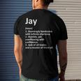 Jay Definition Personalized Name Birthday Idea Men's Back Print T-shirt Gifts for Him
