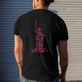 July 4Th American Symbols New York City - Statue Of Liberty Men's Back Print T-shirt Gifts for Him