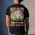 I Keep All My Dad Jokes In A Dad-A-Base Vintage Father Dad Men's Back Print T-shirt Gifts for Him