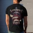 Laskowski Blood Runs Through My Veins Name Men's Crewneck Short Sleeve Back Print T-shirt Funny Gifts