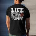 Life Doesnt Come With Manual Comes With Papito Men's Back Print T-shirt Gifts for Him