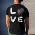 Love Turkeys Funny Turkey Thanksgiving 16 Shirt Men's Crewneck Short Sleeve Back Print T-shirt Gifts for Him