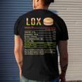 Lox Nutrition Facts Funny Christmas 12 Shirt Men's Crewneck Short Sleeve Back Print T-shirt Gifts for Him