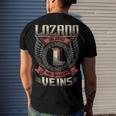 Lozano Blood Run Through My Veins Name Men's Crewneck Short Sleeve Back Print T-shirt Gifts for Him