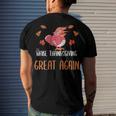 Make Thanksgiving Great Again Funny 5 Shirt Men's Crewneck Short Sleeve Back Print T-shirt Gifts for Him