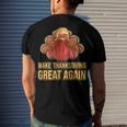 Make Thanksgiving Great Again Trump 907 Shirt Men's Crewneck Short Sleeve Back Print T-shirt Gifts for Him