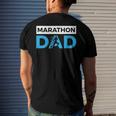 Marathon Dad Sport Running Fathers Day Men's Back Print T-shirt Gifts for Him
