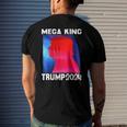 Mega King Usa Flag Proud Ultra Maga Trump 2024 Anti Biden Men's Back Print T-shirt Gifts for Him