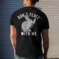 Mens Dont Fluff With Me Tshirt Funny Bunny Rabbit Easter Graphic Novelty Tee 176 Trending Men's Crewneck Short Sleeve Back Print T-shirt Gifts for Him