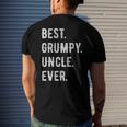 Mens Funny Best Grumpy Uncle Ever Grouchy Uncle Gift Men's Crewneck Short Sleeve Back Print T-shirt Gifts for Him