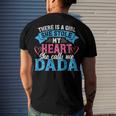 Mens Funny Fathers Day Shirt A Girl She Calls Me Dada Grandpa 7 Shirt Men's Crewneck Short Sleeve Back Print T-shirt Gifts for Him