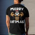 Merry Liftmas 300 Trending Shirt Men's Crewneck Short Sleeve Back Print T-shirt Gifts for Him