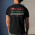 Most Likely To Break An Ornament Santa Hat Xmas Lights Men's Crewneck Short Sleeve Back Print T-shirt Gifts for Him