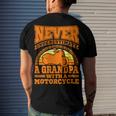 Motorcycle Grandpa Biker S Funny 499 Shirt Men's Crewneck Short Sleeve Back Print T-shirt Gifts for Him