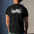 Motorcycle Heartbeat Dreaming Racing 496 Shirt Men's Crewneck Short Sleeve Back Print T-shirt Gifts for Him