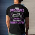 Motorcycle Real Princesses Wear Biker 483 Shirt Men's Crewneck Short Sleeve Back Print T-shirt Gifts for Him