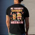 My Favorite Cookies Call Me Meemaw 882 Shirt Men's Crewneck Short Sleeve Back Print T-shirt Gifts for Him