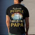 My Favorite People Call Me Papa 529 Trending Shirt Men's Crewneck Short Sleeve Back Print T-shirt Gifts for Him