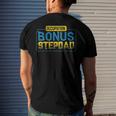 Not A Stepdad But A Bonus Dad Fathers Day Men's Back Print T-shirt Gifts for Him