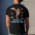 Oceans Of Possibilities Summer Reading 2022 Librarian Men's Back Print T-shirt Gifts for Him