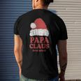 Papa Claus Christmas Dad Santa Family Matching Pajamas Xmas Men's Back Print T-shirt Gifts for Him